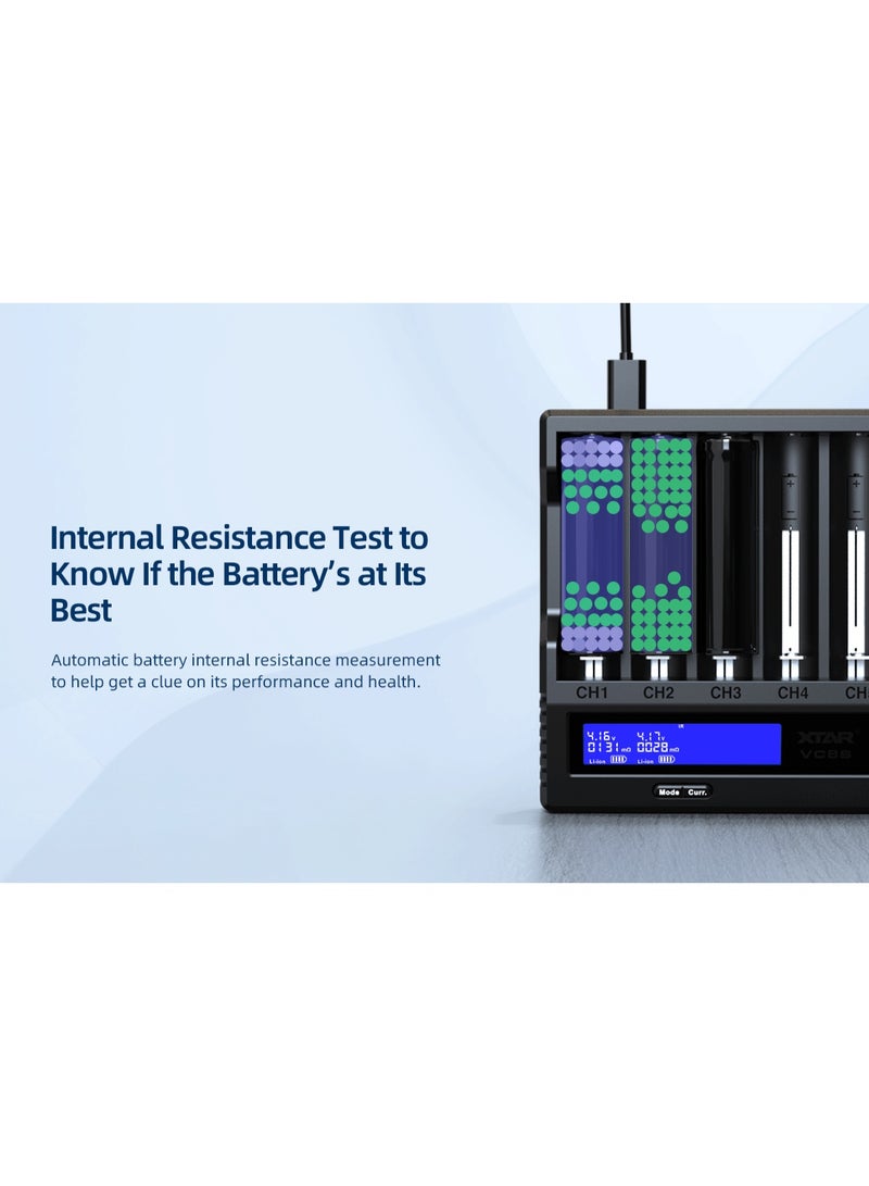 XTAR VC8S Charger SET - Image 4